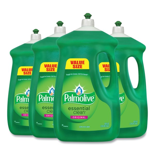 Palmolive Dishwashing Liquid, Original Scent, Green, 90oz Bottle, PK4 46157